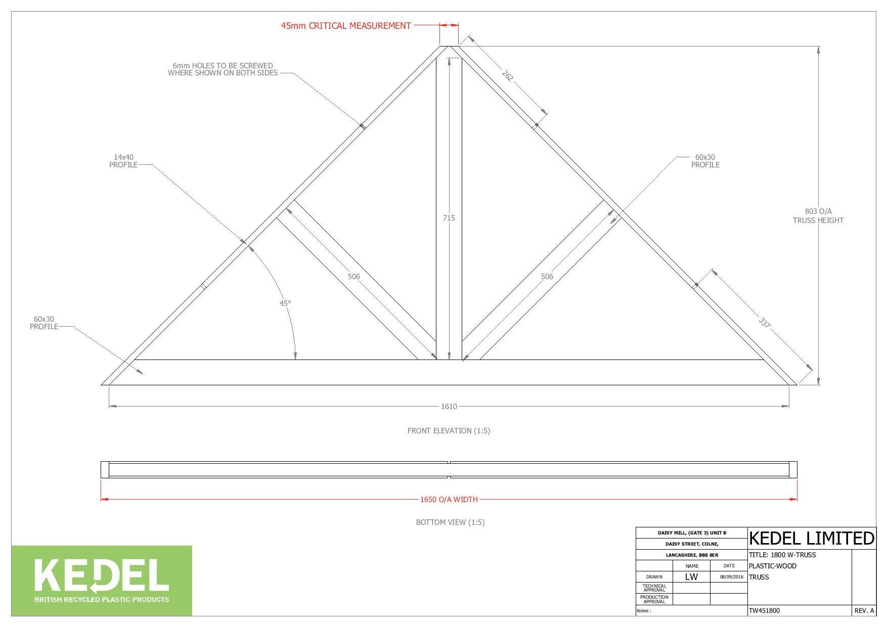 Recycled Plastic Master Trusses